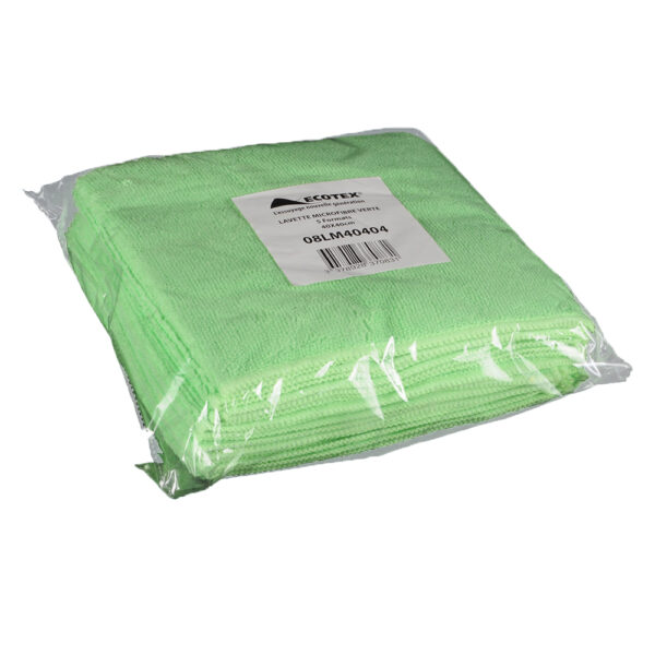 lavette microfibre vert