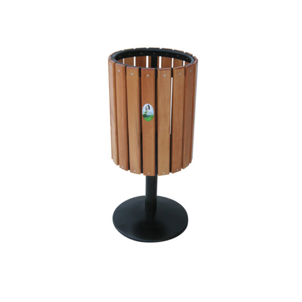 poubelle extérieur en bois