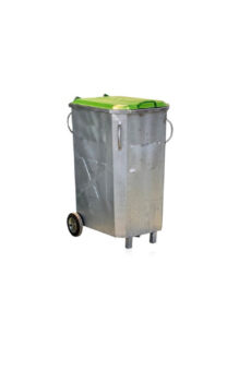 poubelle acier galvanisé