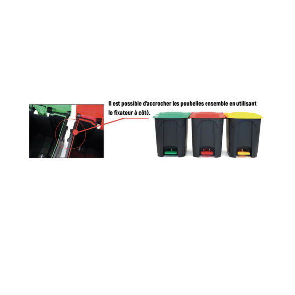 poubelle tri selectif 50 litres-accroche