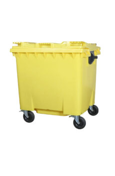 conteneurs poubelles jaunes