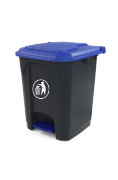 poubelle environnement bleu