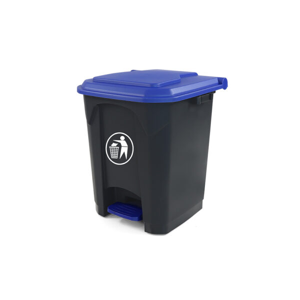 poubelle environnement bleu