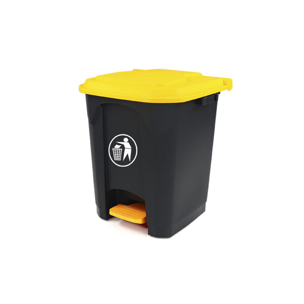 poubelle environnement jaune