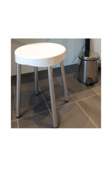 tabouret salle de bain inox