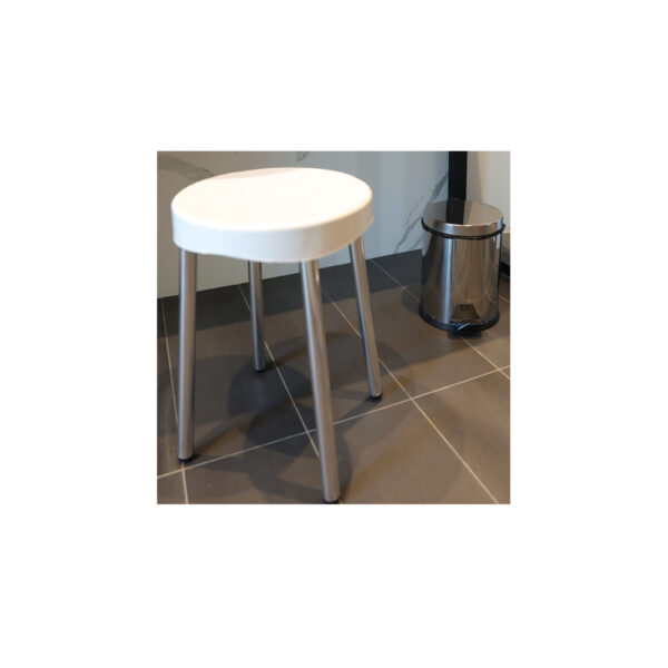 tabouret salle de bain inox