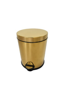poubelle dore salle de bain