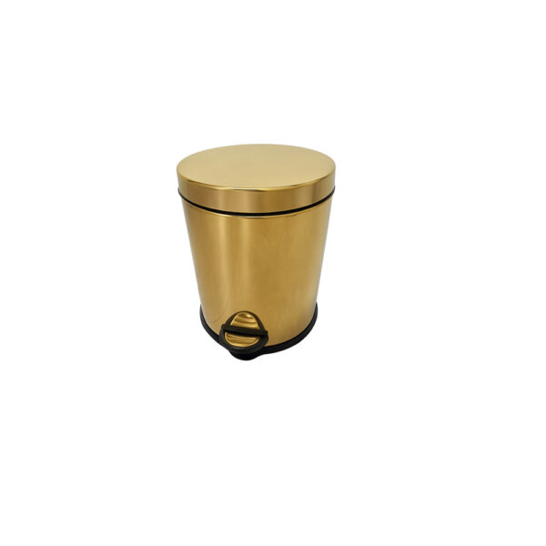 poubelle dore salle de bain