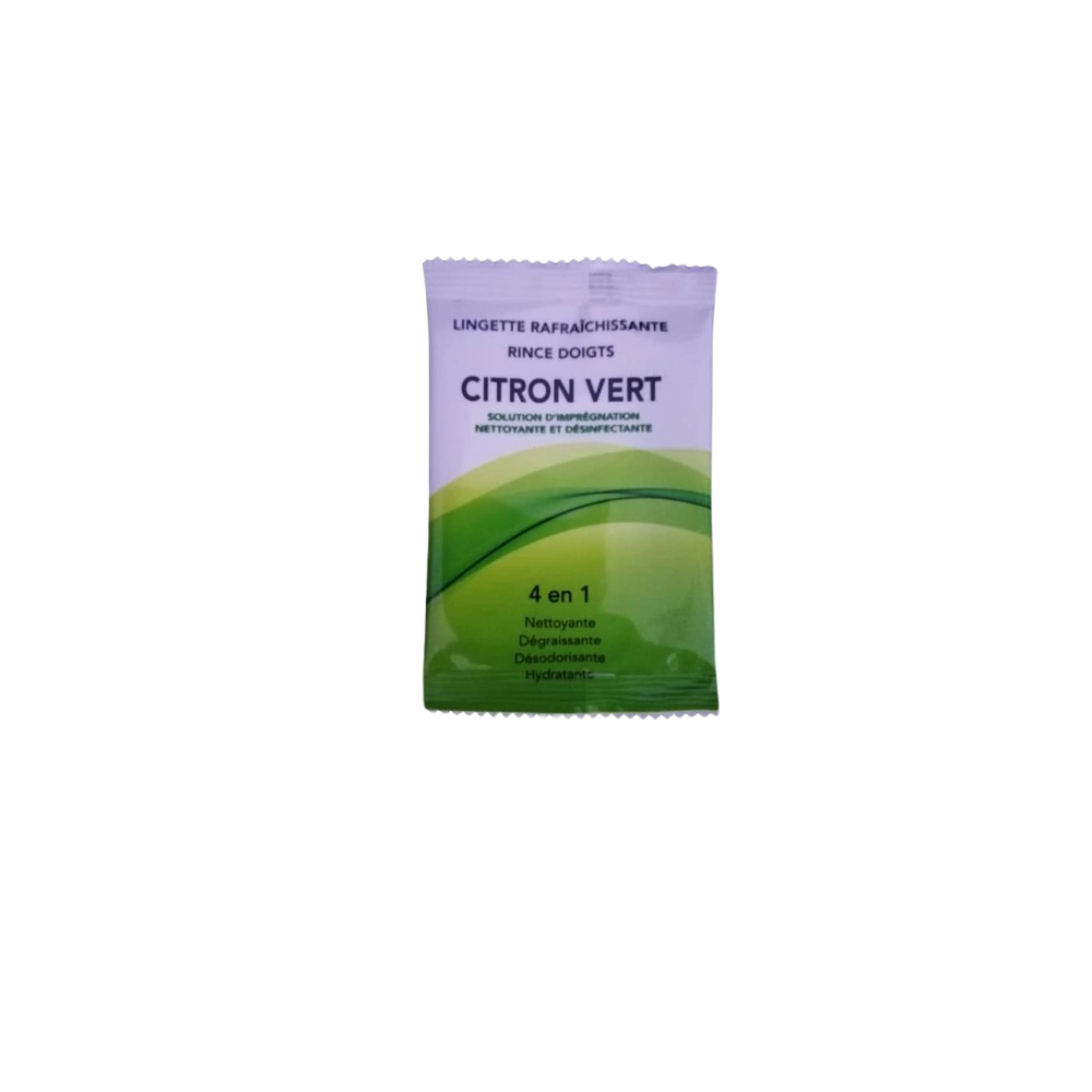 lingette main individuelle citron lingette main individuelle citron