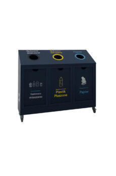 poubelle de tri grande capacité