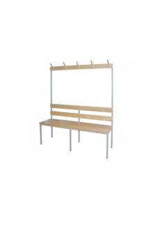 banc vestiaire avec porte manteau